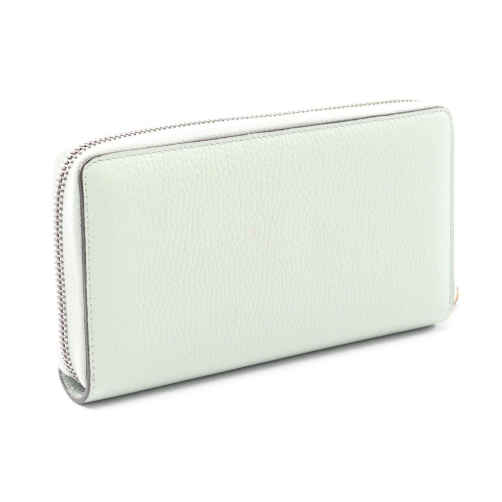 Gucci Green Leather Long Wallet (Bi-Fold) (Pre-Owned)