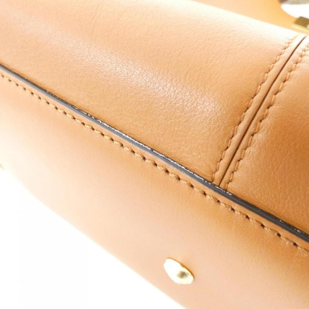 Fendi Brown Leather Handbag (Pre-Owned)