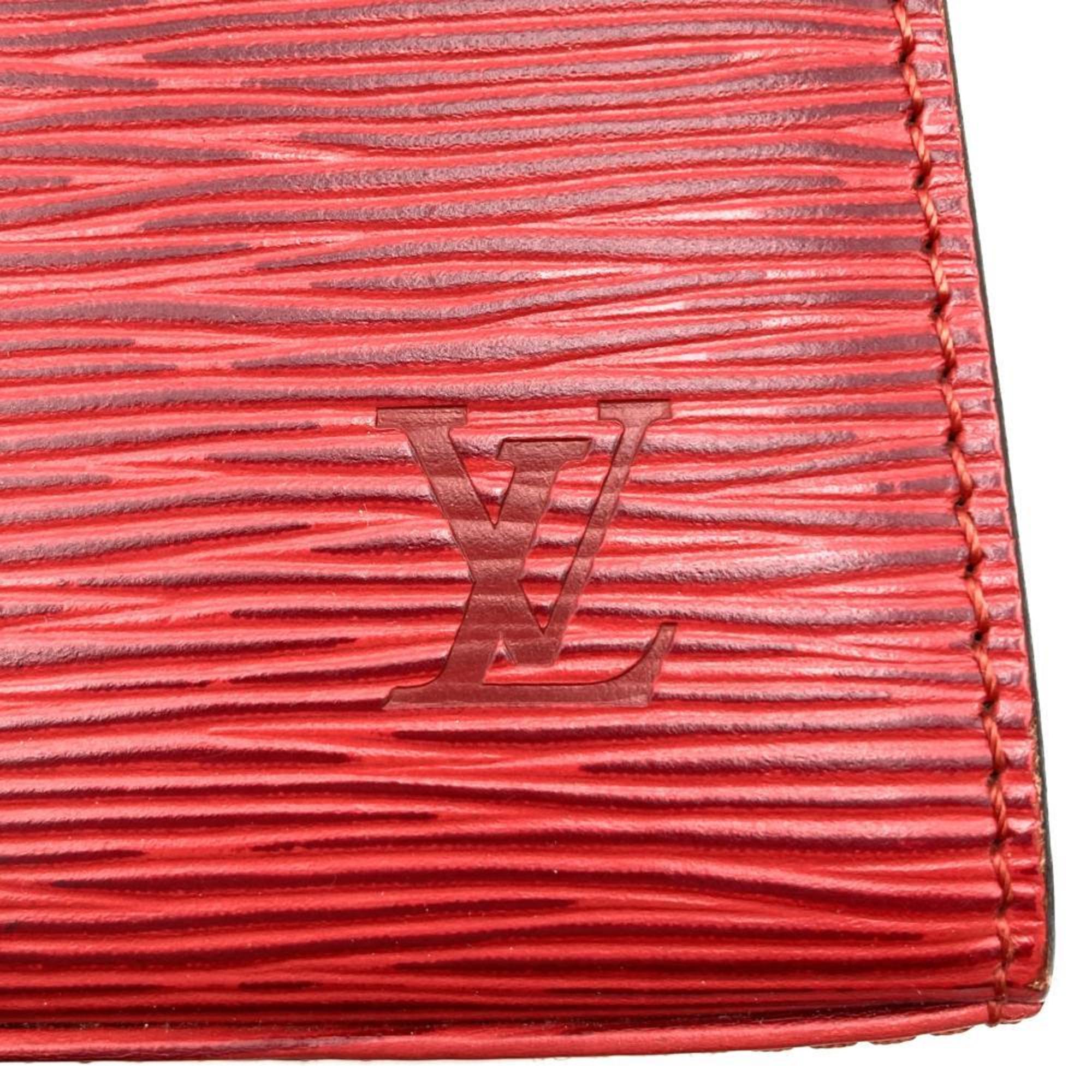 Louis Vuitton Red Color Epi Leather Handbag (Pre-Owned)