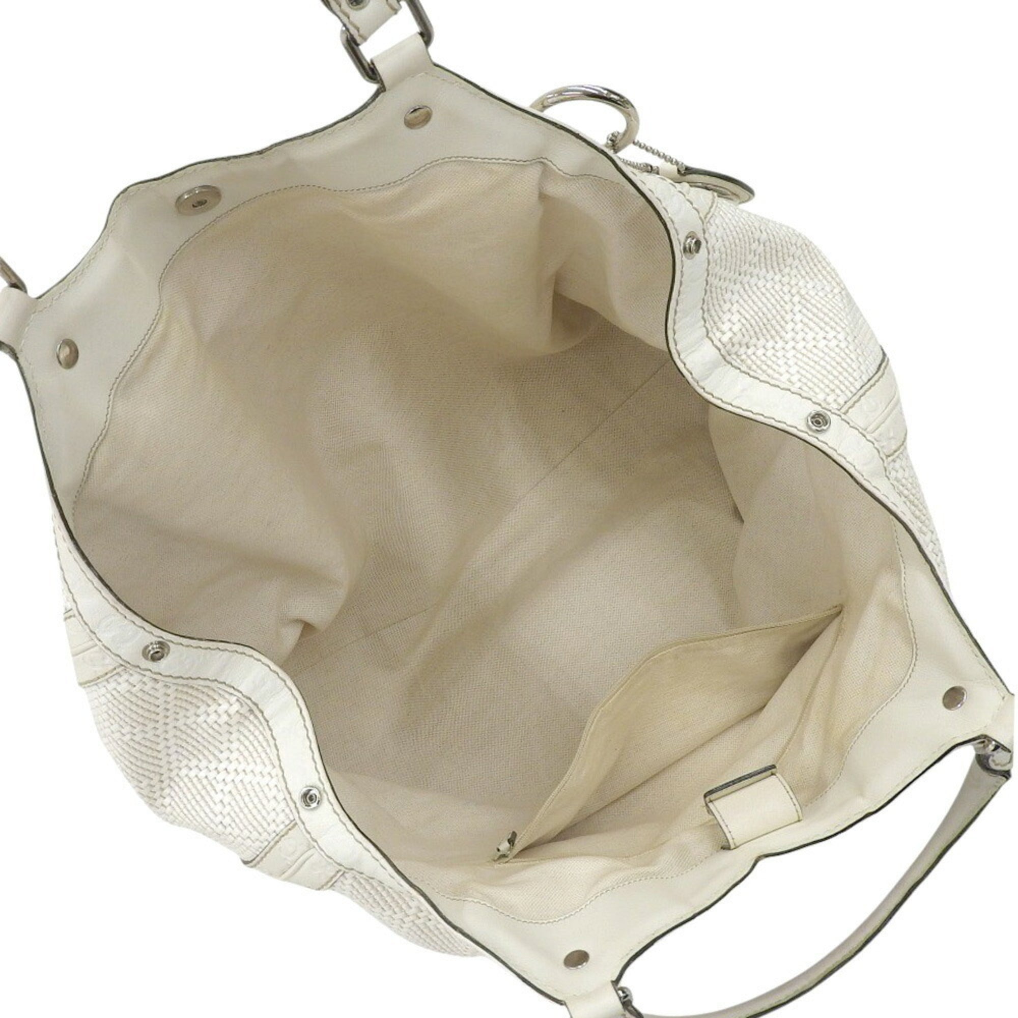 Gucci White Leather Handbag (Pre-Owned)