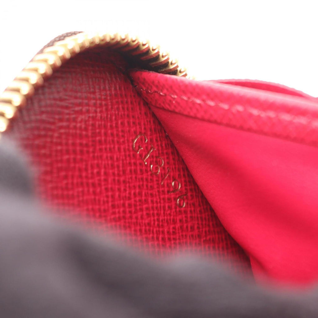 Louis Vuitton Brown Fuchsia Pink Pvc Coated Canvas Leather Long Wallet (Bi-Fold) (Pre-Owned)