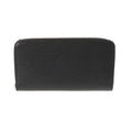 Louis Vuitton Noir Leather Long Wallet (Bi-Fold) (Pre-Owned)