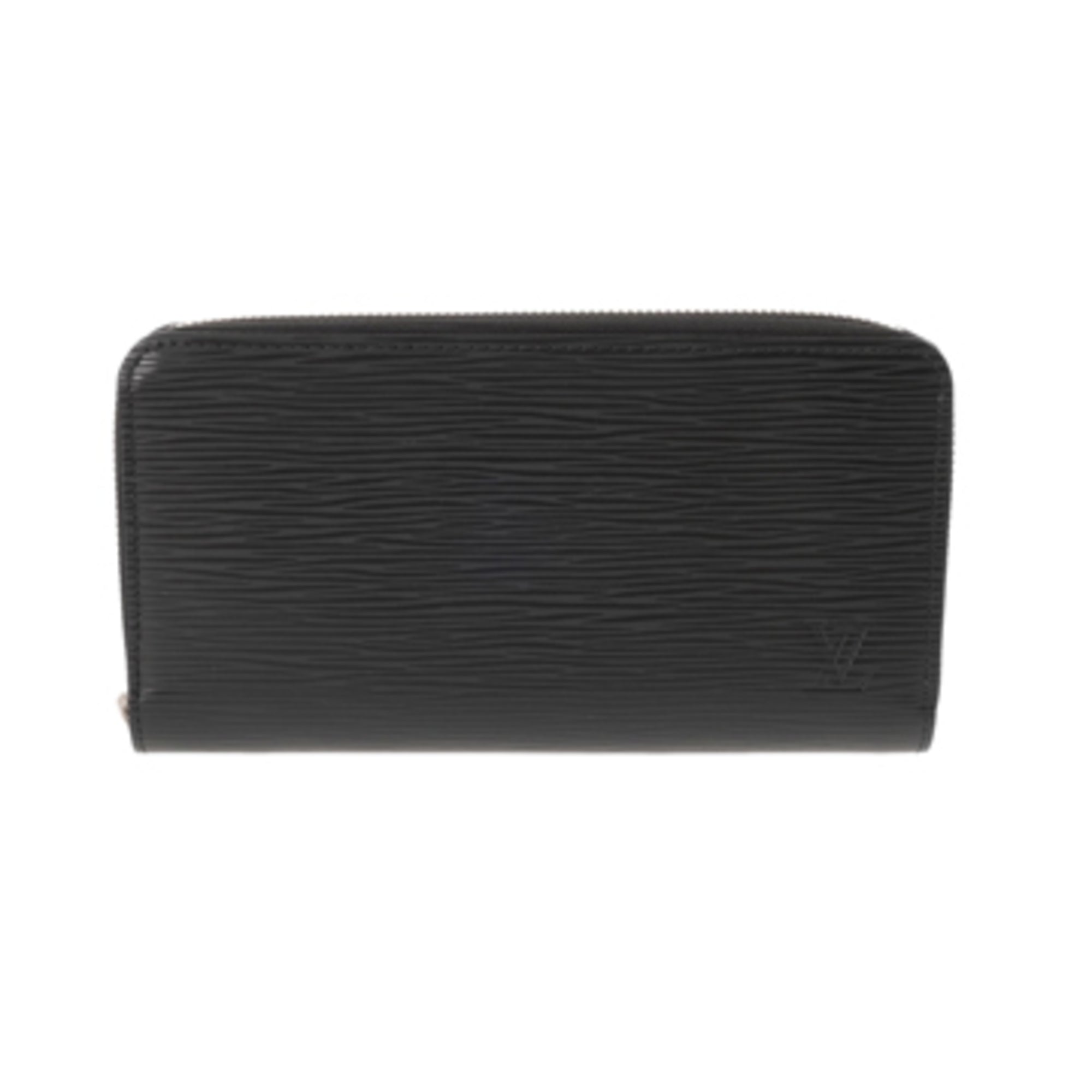 Louis Vuitton Noir Leather Long Wallet (Bi-Fold) (Pre-Owned)