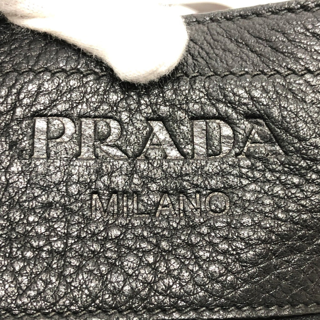 Prada Black Leather Shoulder Bag (Pre-Owned)