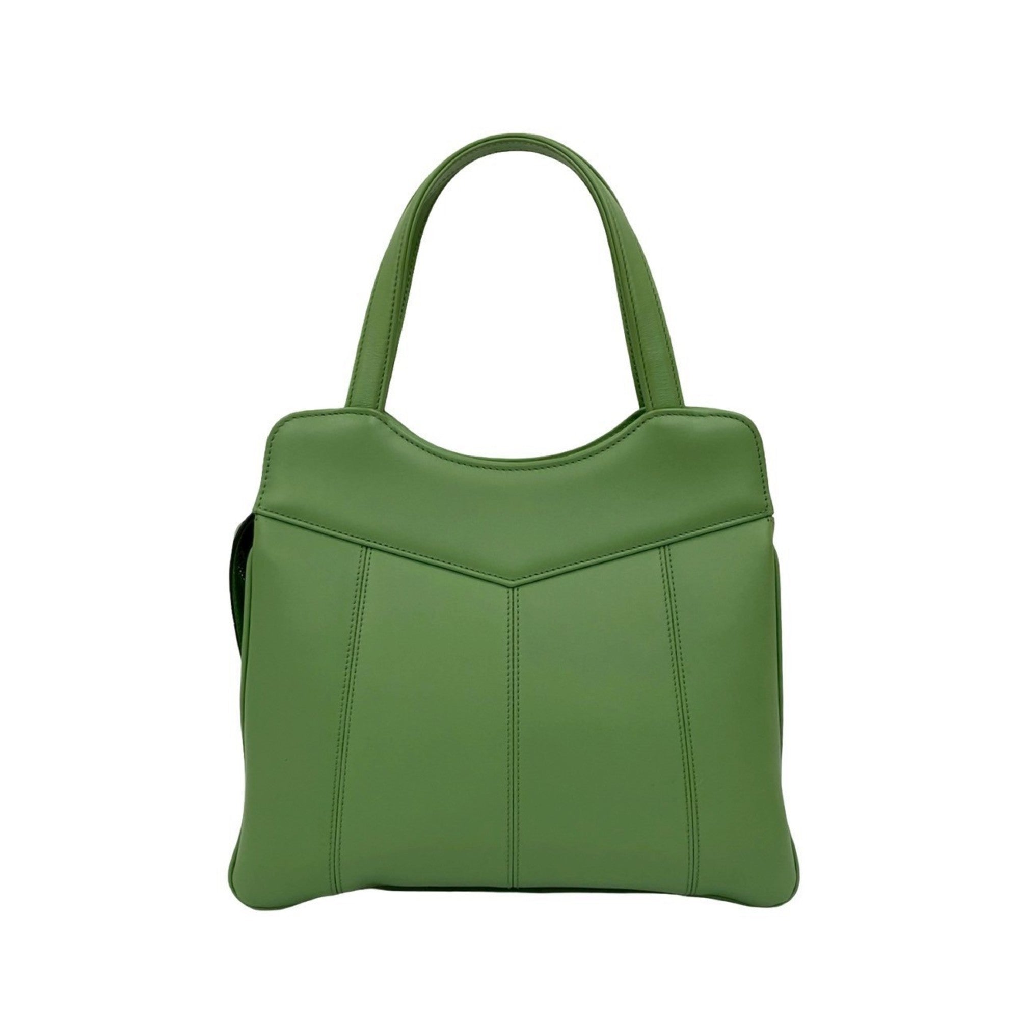 Gucci Green Leather Handbag Shoulder Bag (Pre-Owned)