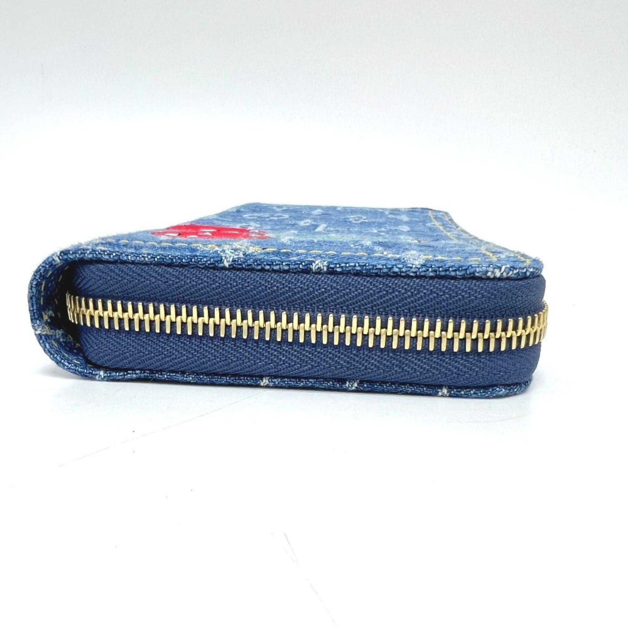 Louis Vuitton Monogram Denim Blue Monogram Denim Long Wallet (Bi-Fold) (Pre-Owned)