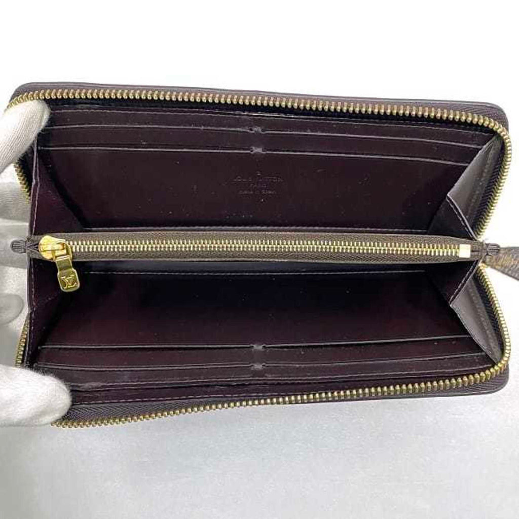 Louis Vuitton Amarante Bordeaux Brown Patent Leather Monogram Canvas Coin Purse/Coin Case (Pre-Owned)