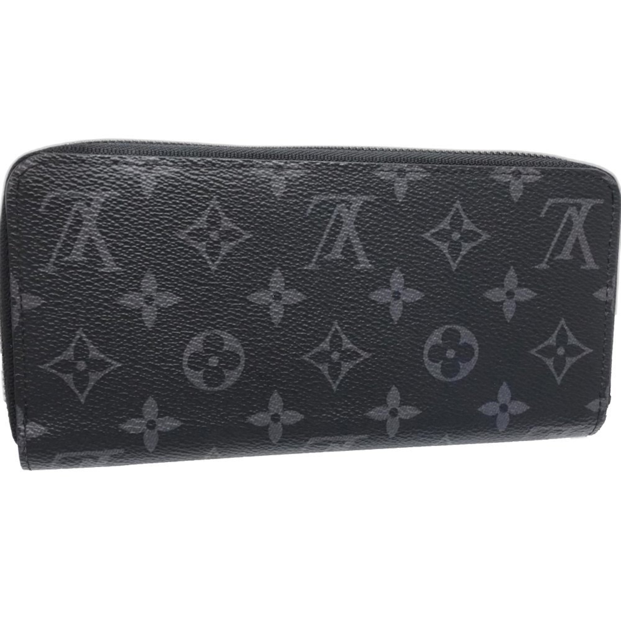 Louis Vuitton Monogram Eclipse Monogram Eclipse Noir Monogram Eclipse Long Wallet (Bi-Fold) (Pre-Owned)