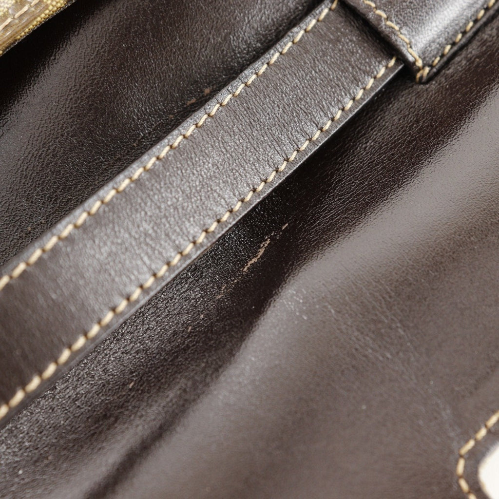 Fendi Brown Vinyl Shoulder Bag (Pre-Owned)