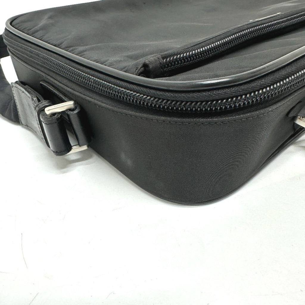 Prada Black Nylon Briefcase Shoulder Bag (Pre-Owned)