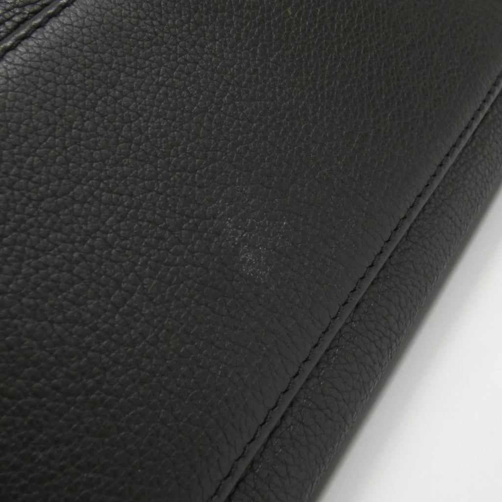 Louis Vuitton Black Coated Canvas Leather Handbag (Pre-Owned)
