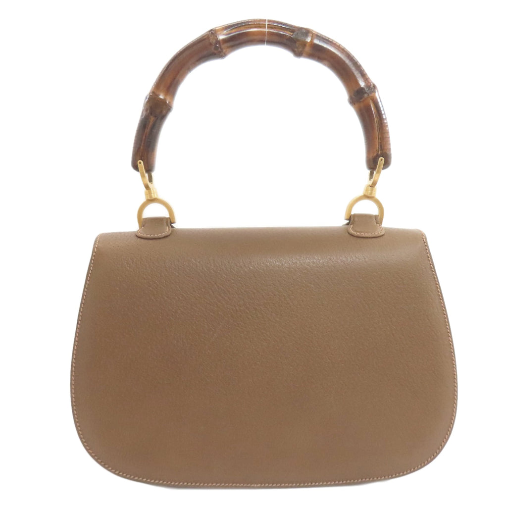 Gucci Brown Leather Handbag (Pre-Owned)