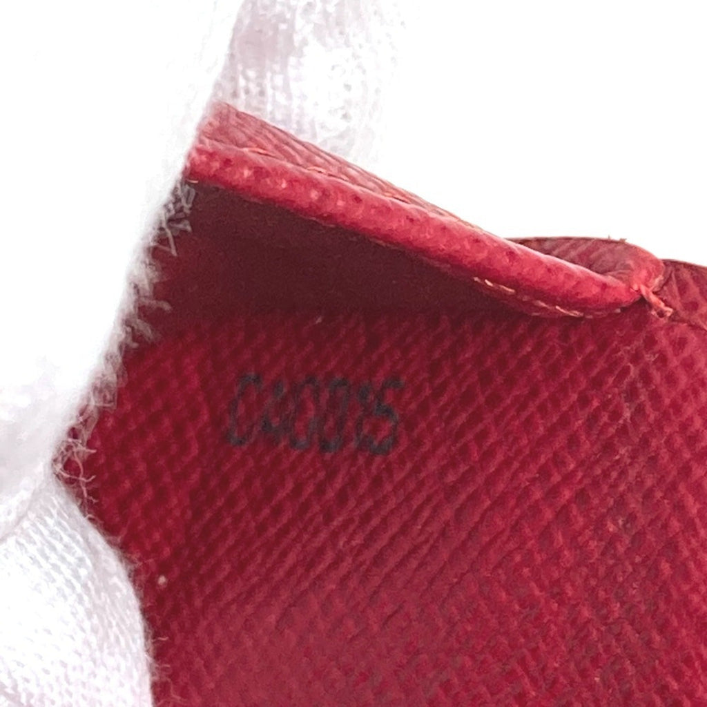 Louis Vuitton Brown Red Color Monogram Canvas Wallet (Bi-Fold) (Pre-Owned)