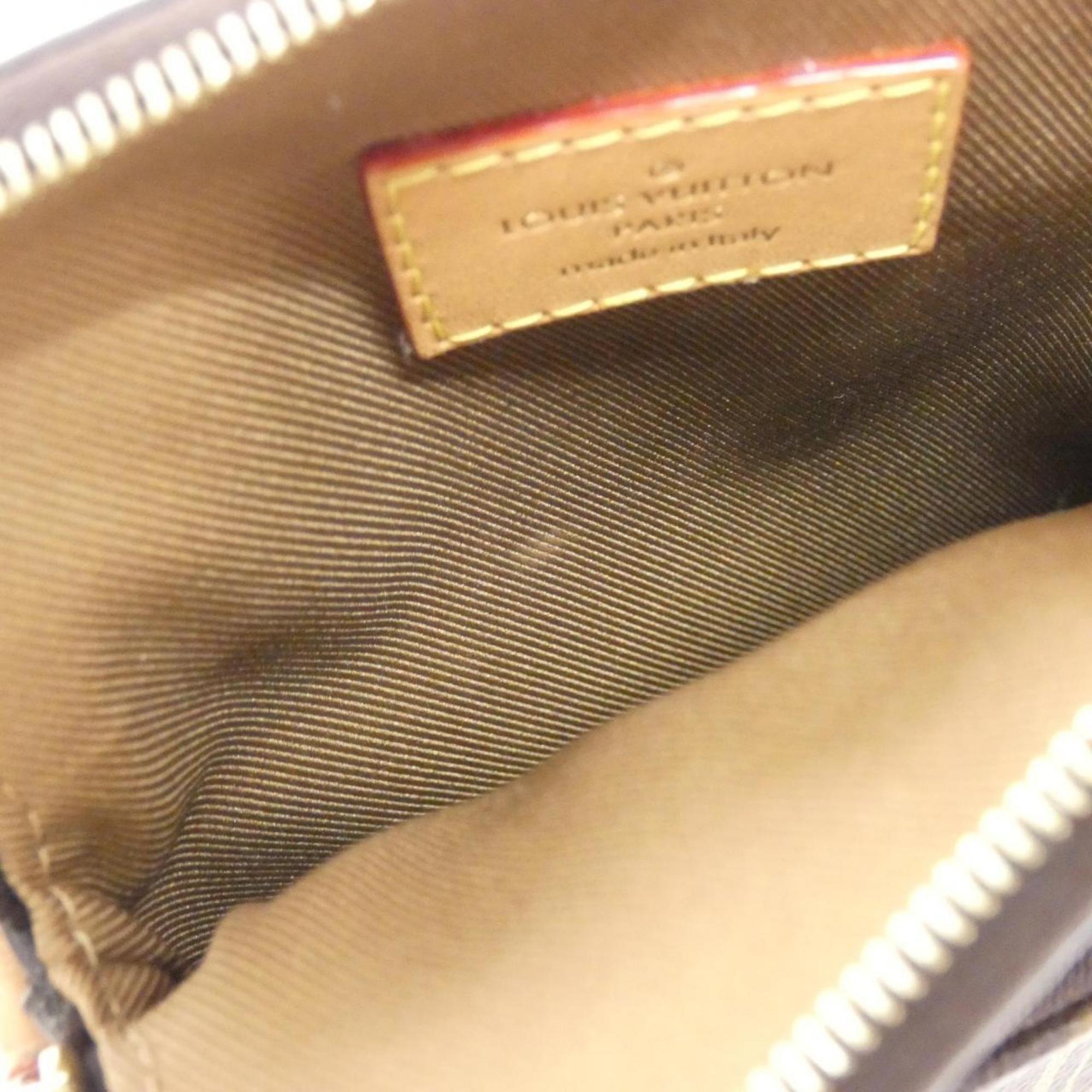 Louis Vuitton Marron Coated Canvas Shoulder Bag (Pre-Owned)