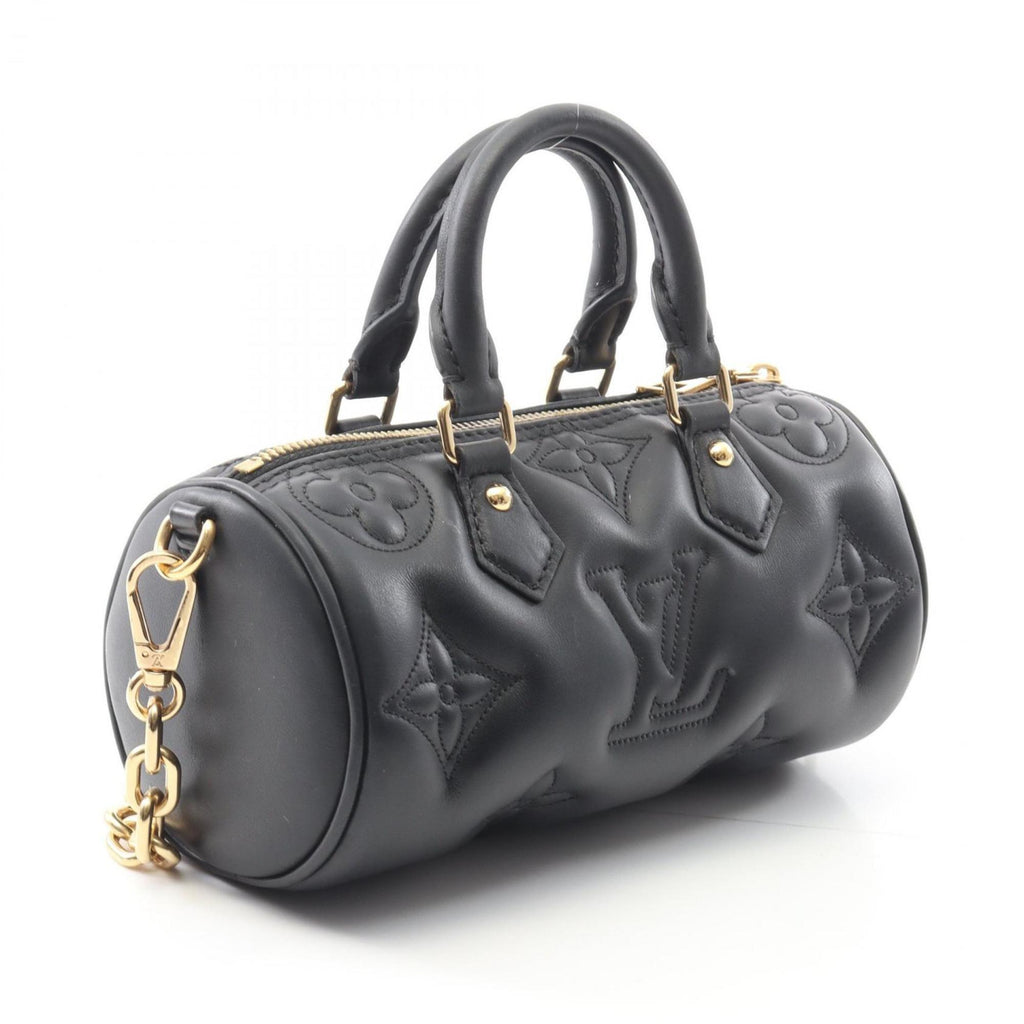 Louis Vuitton Black Noir Leather Handbag (Pre-Owned)