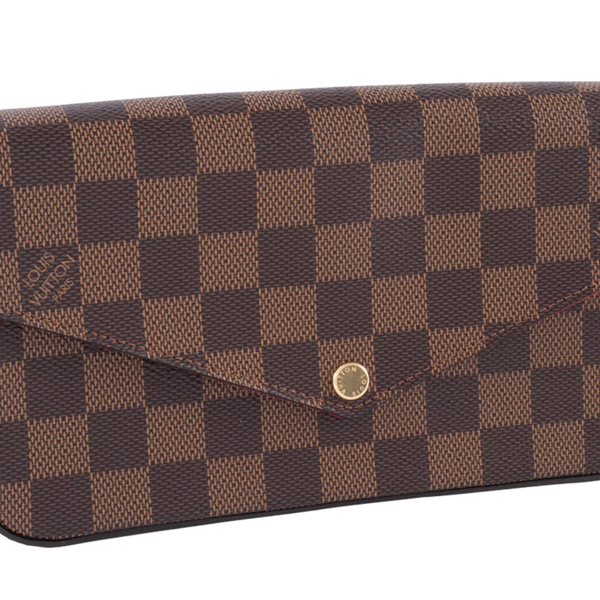 Louis Vuitton Brown Damier Canvas Ebene Damier Canvas Shoulder Bag (Pre-Owned)