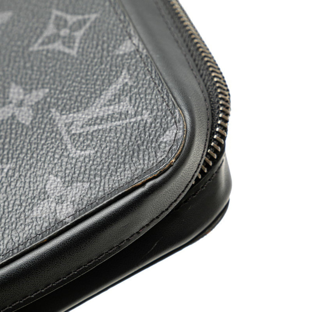 Louis Vuitton Black Pvc Leather Long Wallet (Bi-Fold) (Pre-Owned)