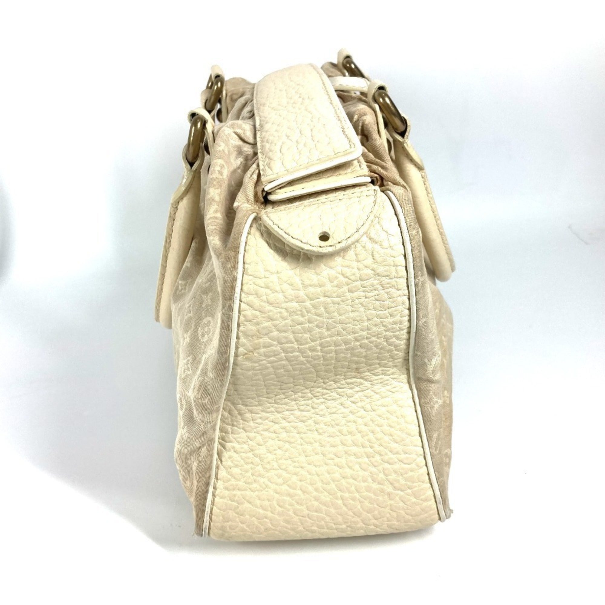 Louis Vuitton Monogram Mini Beige Gris Monogram Mini Boston Bag Handbag Shoulder Bag (Pre-Owned)