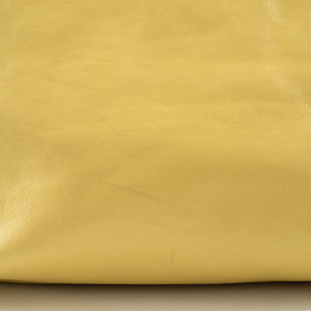 Bottega Veneta Yellow Leather Handbag (Pre-Owned)