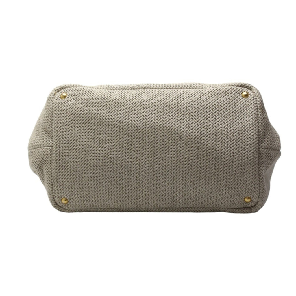 Prada Beige Canvas Tote Bag (Pre-Owned)