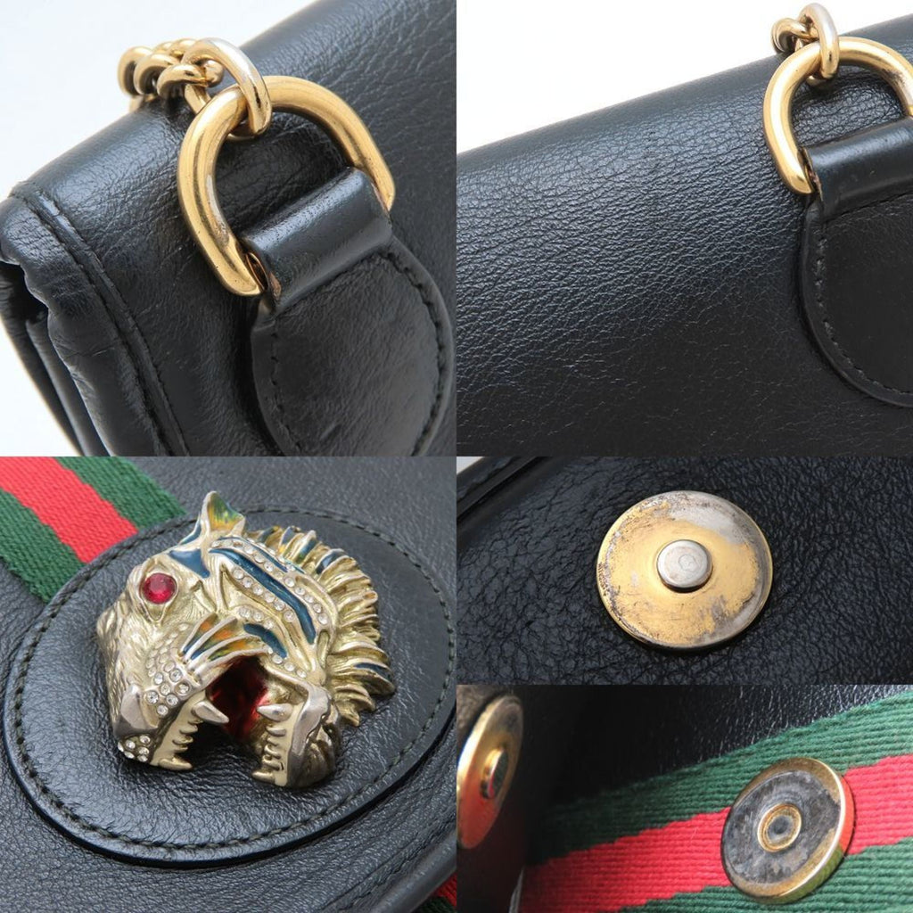 Gucci Black Leather Shoulder Bag (Pre-Owned)