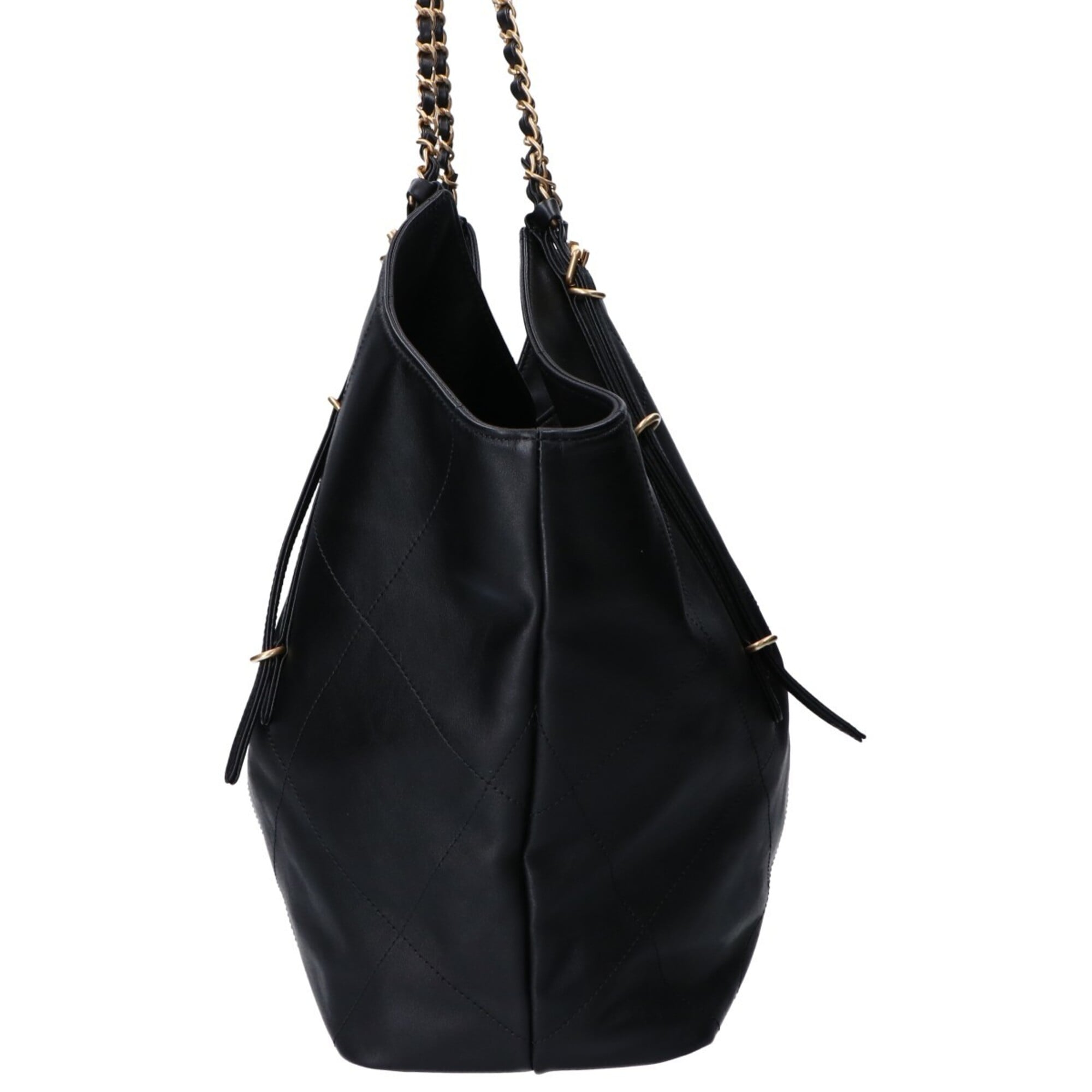 Chanel Black Leather Tote Bag (Pre-Owned)
