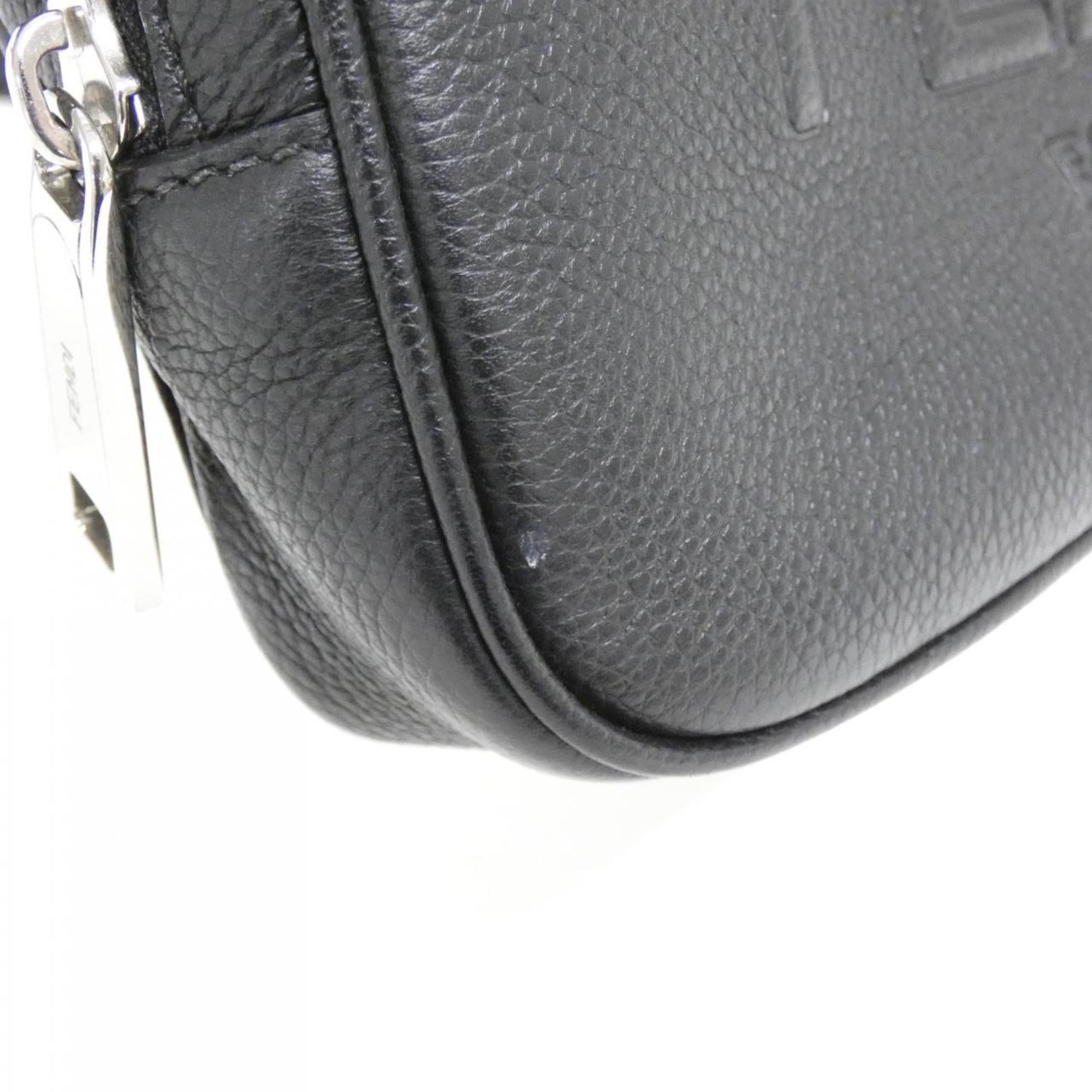 Fendi Black Leather Fanny Pack (Pre-Owned)