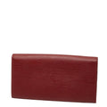 Louis Vuitton Red Color Cuir Ombre Leather Wallet (Bi-Fold) (Pre-Owned)