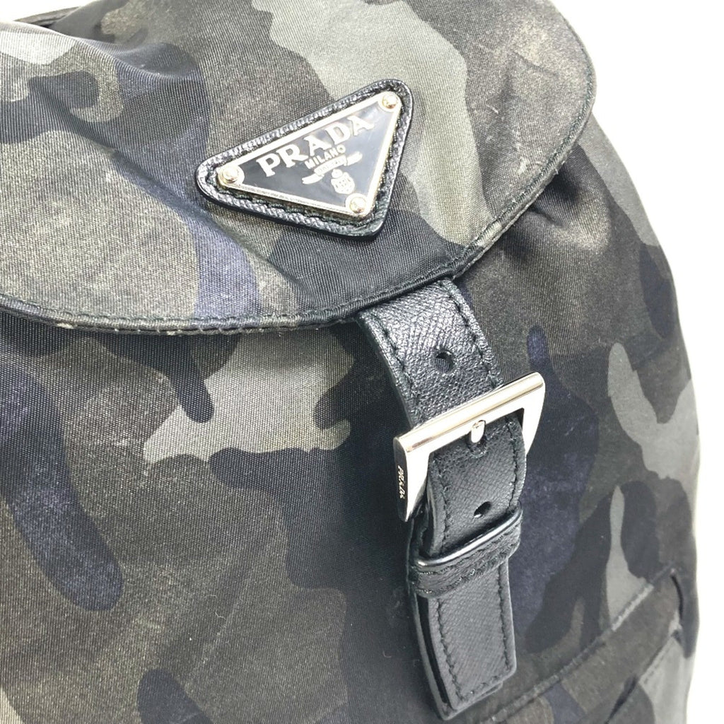 Prada Green Cloth Backpack (Pre-Owned)
