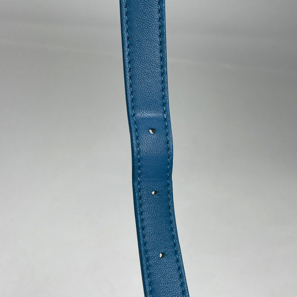 Bottega Veneta Blue Leather Shoulder Bag (Pre-Owned)
