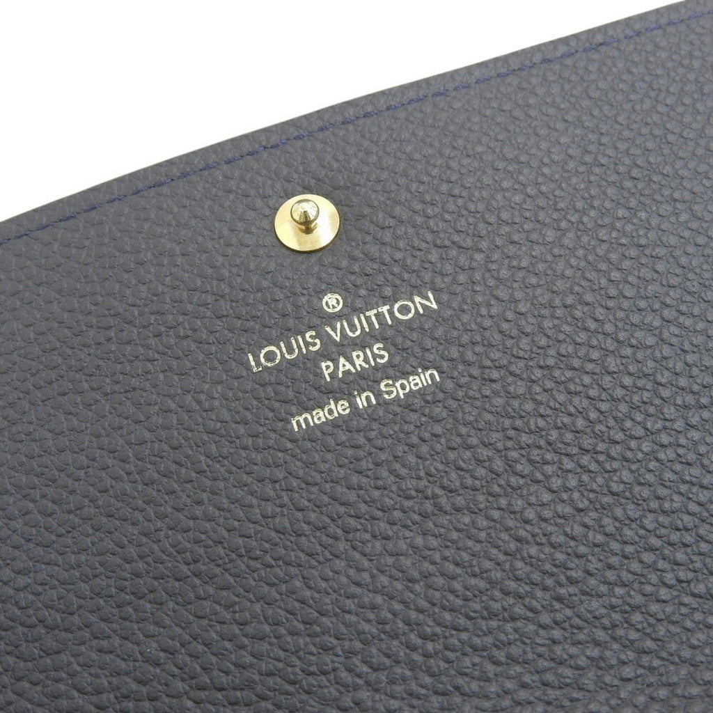 Louis Vuitton Infini Navy Monogram Empreinte Long Wallet (Tri-Fold) (Pre-Owned)