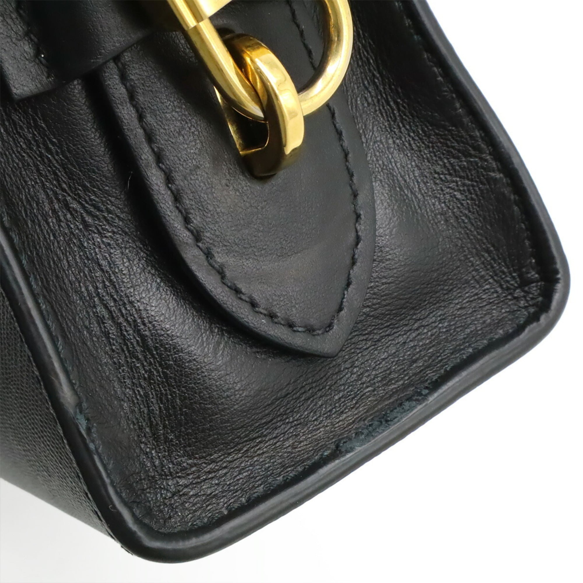 Prada Black Nero Leather Shoulder Bag (Pre-Owned)