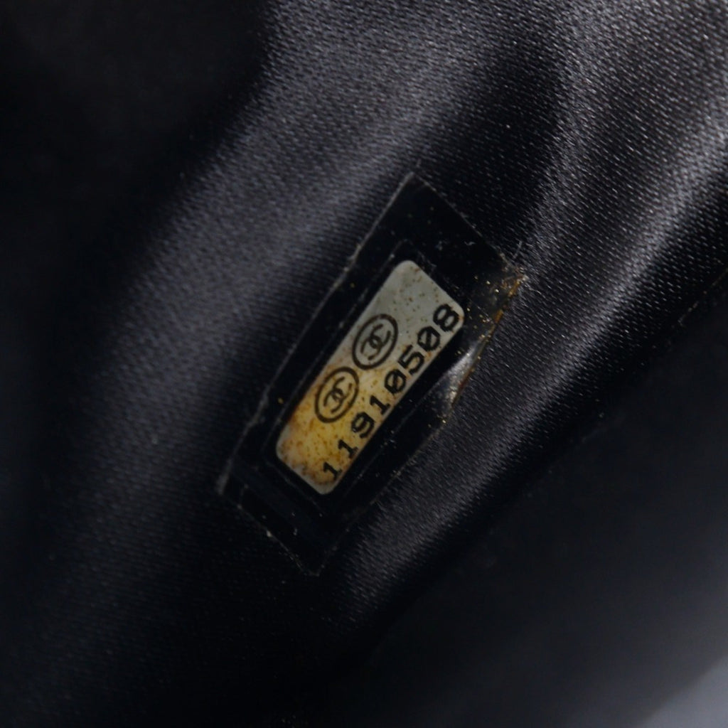 Chanel Black Patent Leather Wallet (Tri-Fold) (Pre-Owned)