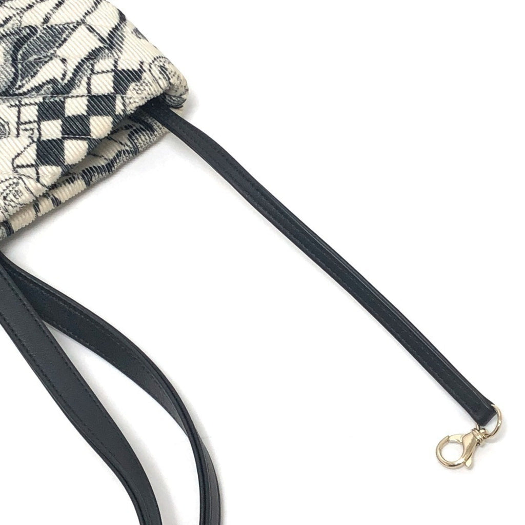 Chanel Black White Canvas Handbag Tote Bag (Pre-Owned)