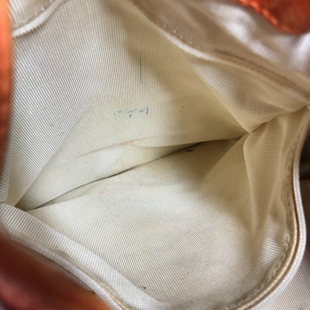 Chanel Orange Caviar Leather Backpack Shoulder Bag (Pre-Owned)