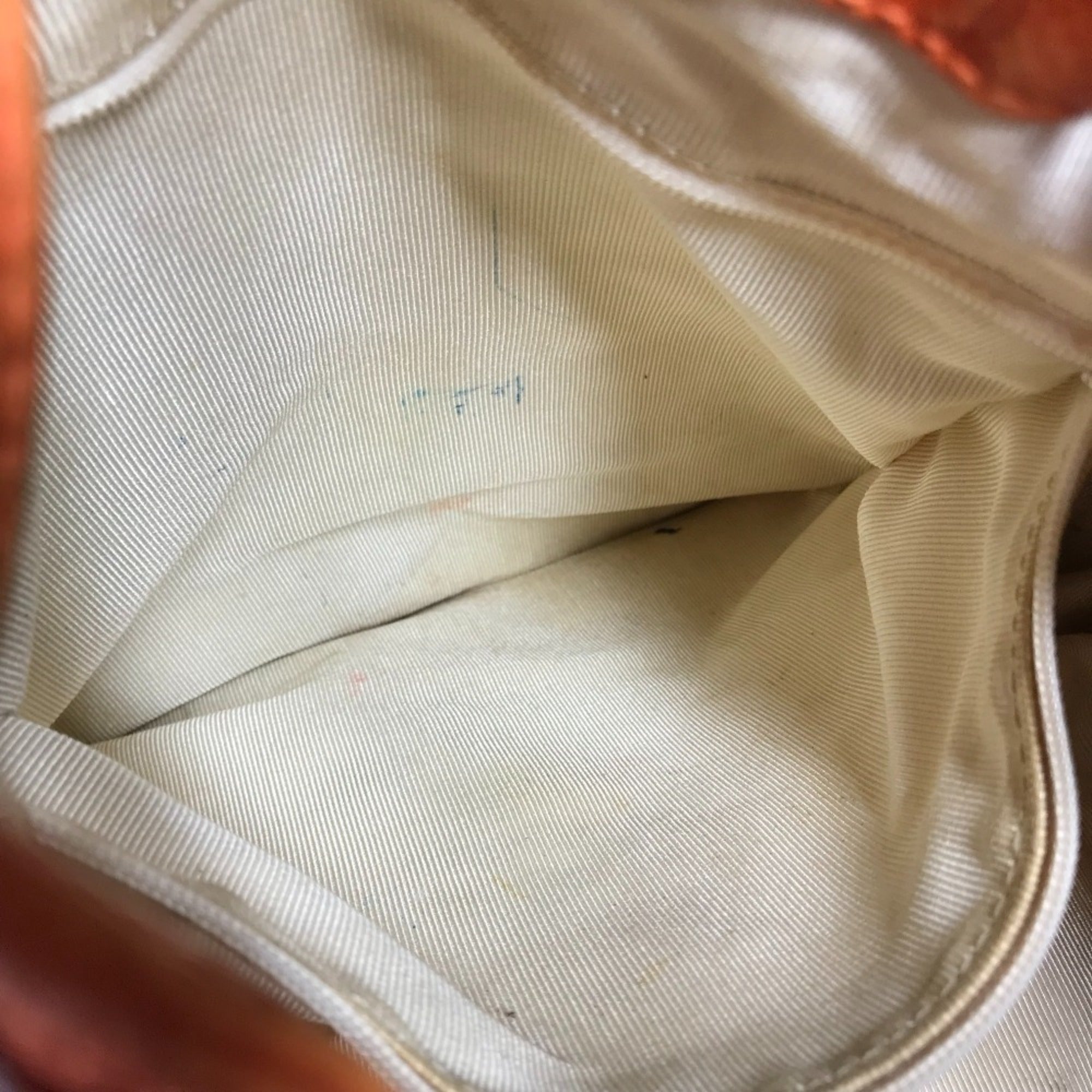 Chanel Orange Caviar Leather Backpack Shoulder Bag (Pre-Owned)