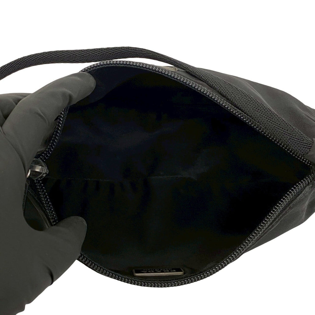 Prada Black Nylon Handbag Pouch Shoulder Bag (Pre-Owned)