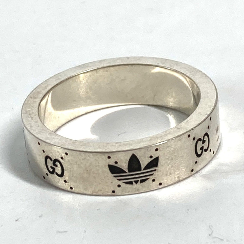 Gucci Silver Black Silver 925 Band Ring (Pre-Owned)