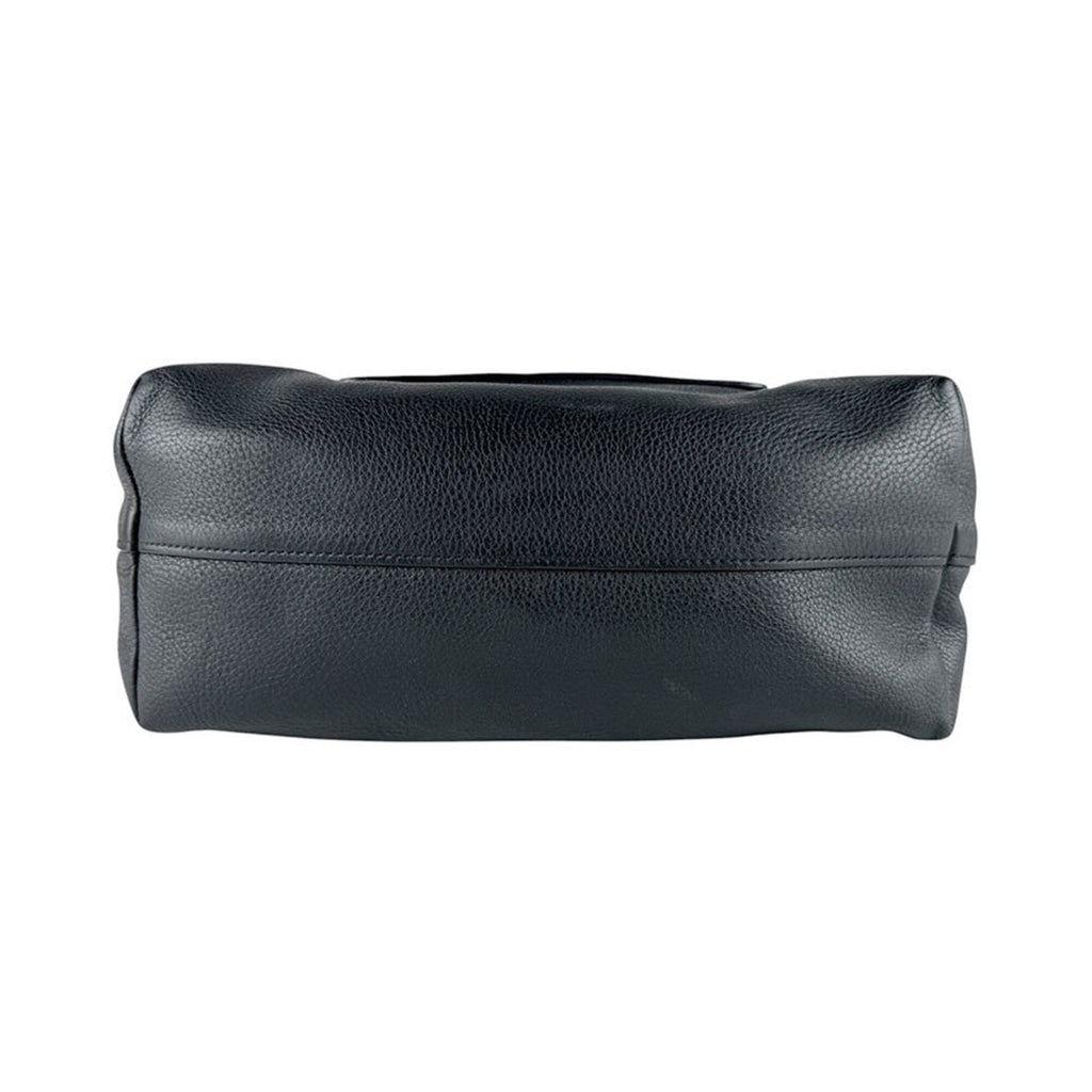 Prada Black Leather Handbag Shoulder Bag (Pre-Owned)