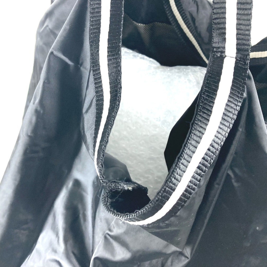 Chanel Black White Nylon Shoulder Bag (Pre-Owned)