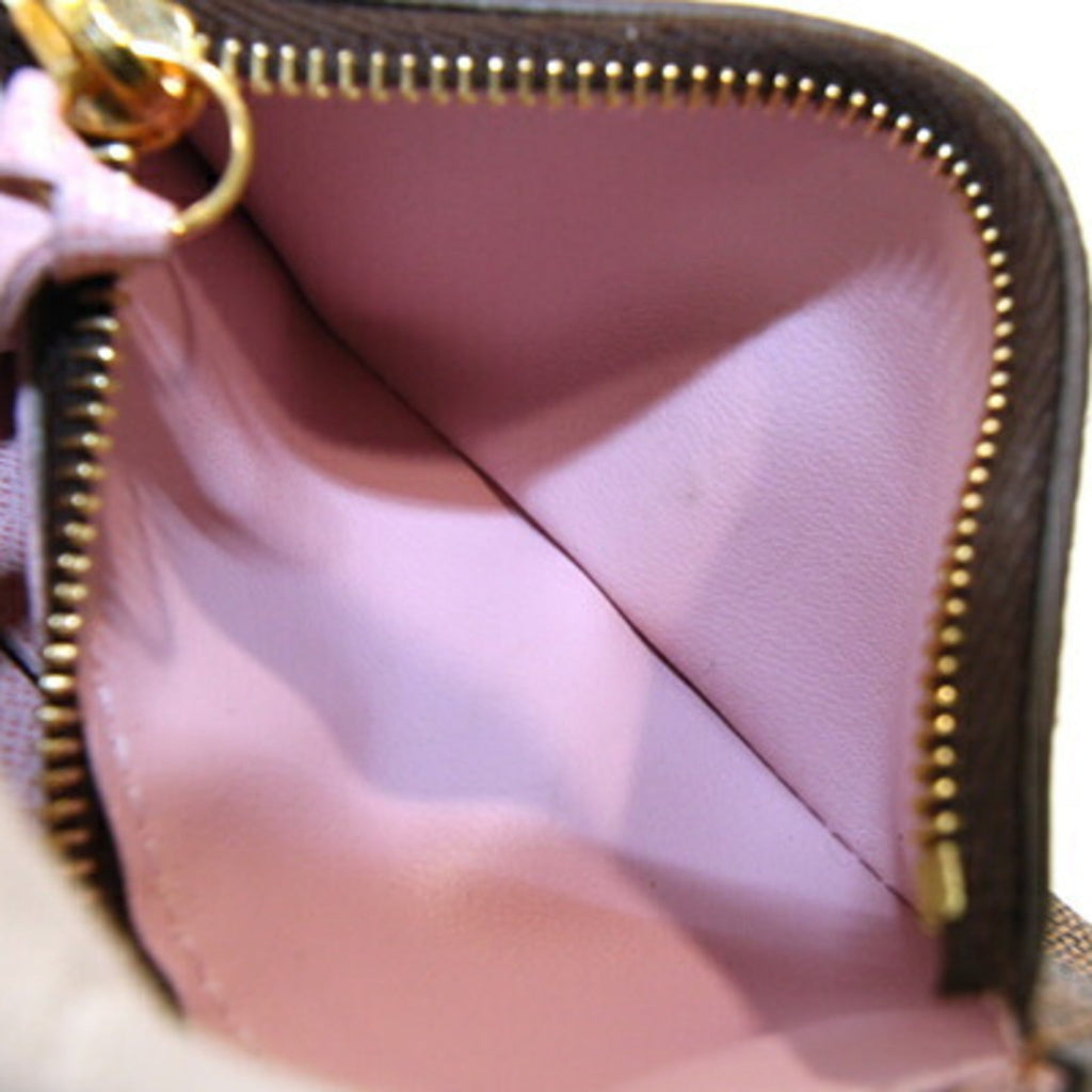 Louis Vuitton Damier Canvas Rose Ballerine Coin Purse/Coin Case (Pre-Owned)