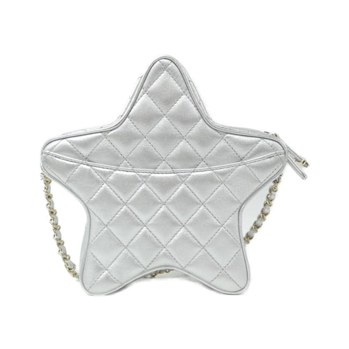 Chanel Silver Shoulder Bag (Pre-Owned)