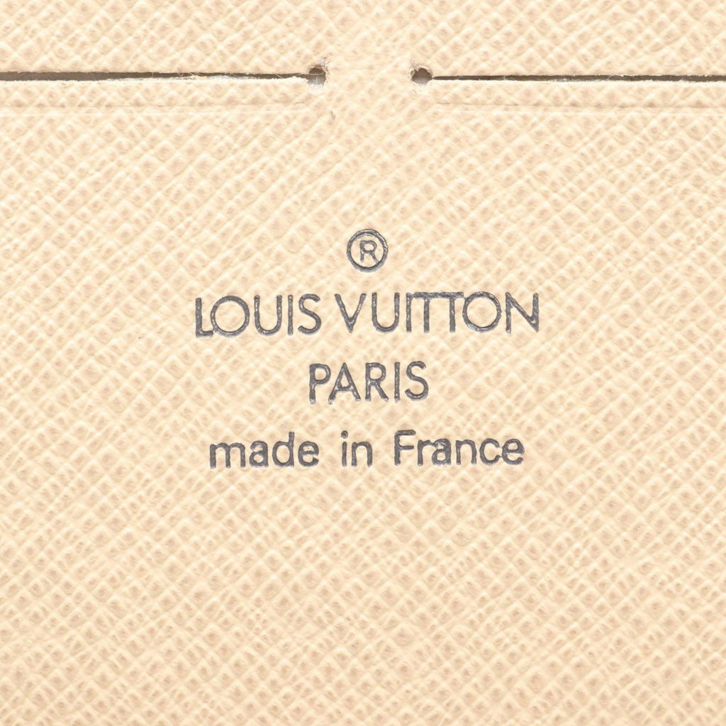 Louis Vuitton White Coated Canvas Damier Azur Pvc Leather Long Wallet (Bi-Fold) (Pre-Owned)