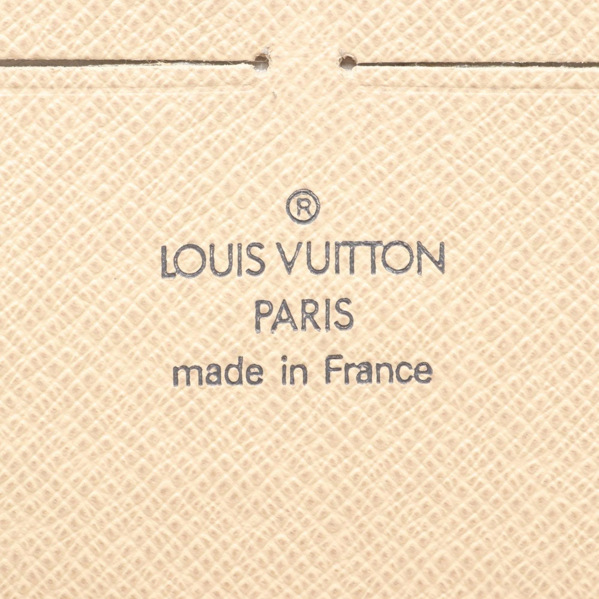 Louis Vuitton White Coated Canvas Damier Azur Pvc Leather Long Wallet (Bi-Fold) (Pre-Owned)