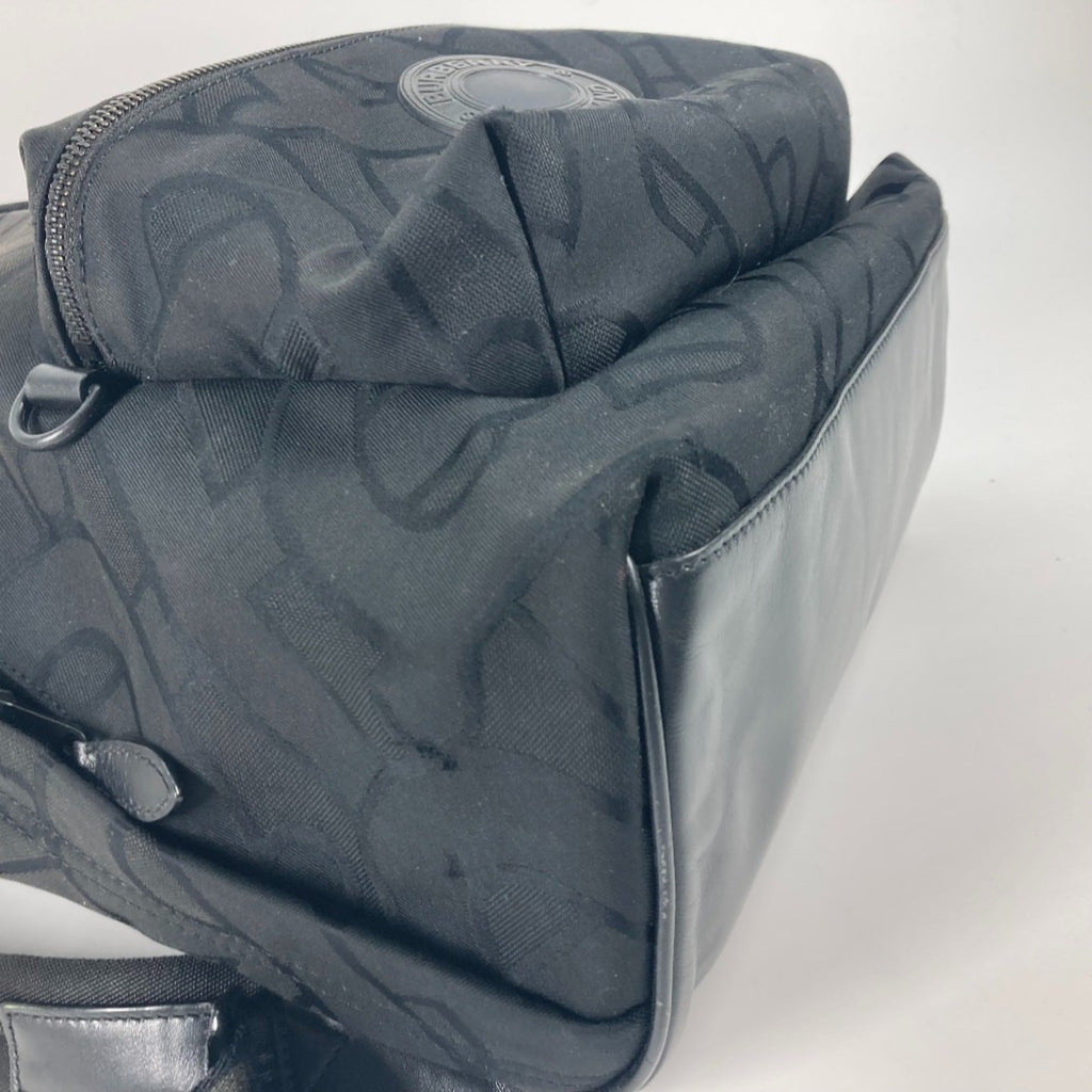 Burberry Black Canvas Leather Backpack (Pre-Owned)