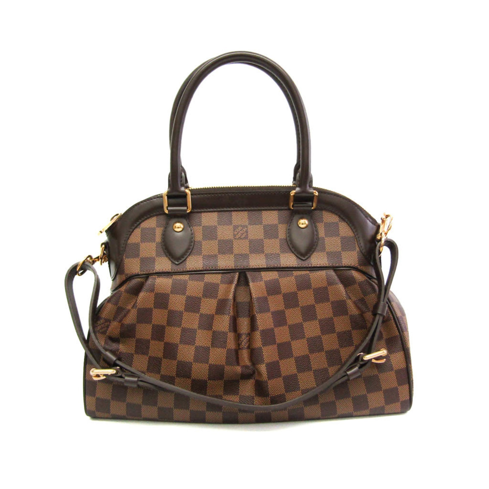 Louis Vuitton Damier Ebene Damier Canvas Handbag Shoulder Bag (Pre-Owned)