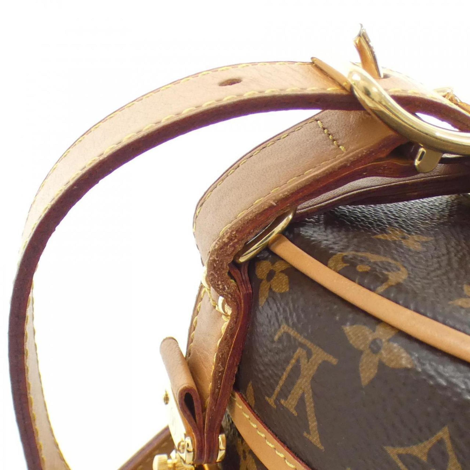 Louis Vuitton Monogram Marron Coated Canvas Handbag (Pre-Owned)