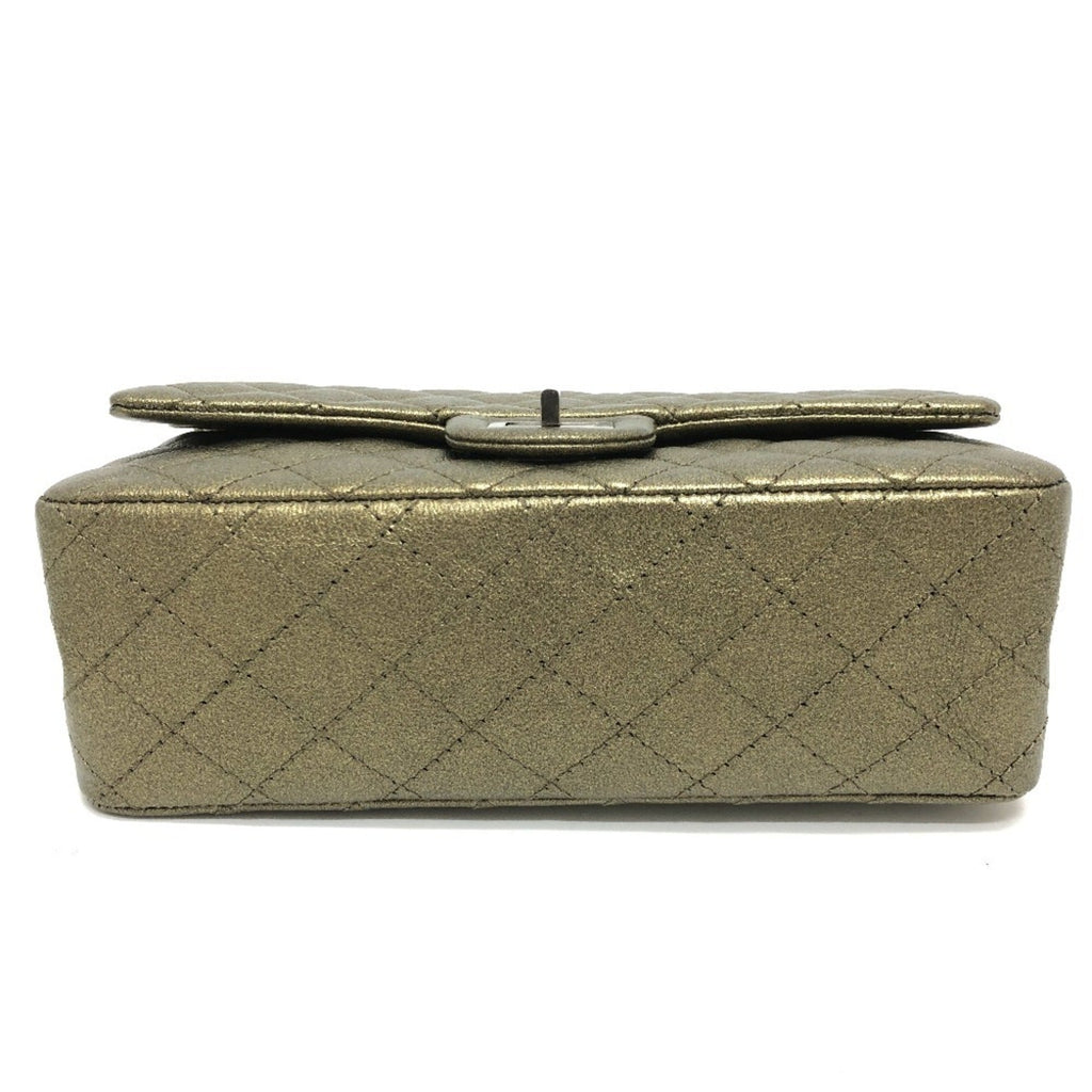 Chanel Bronze Leather Shoulder Bag (Pre-Owned)