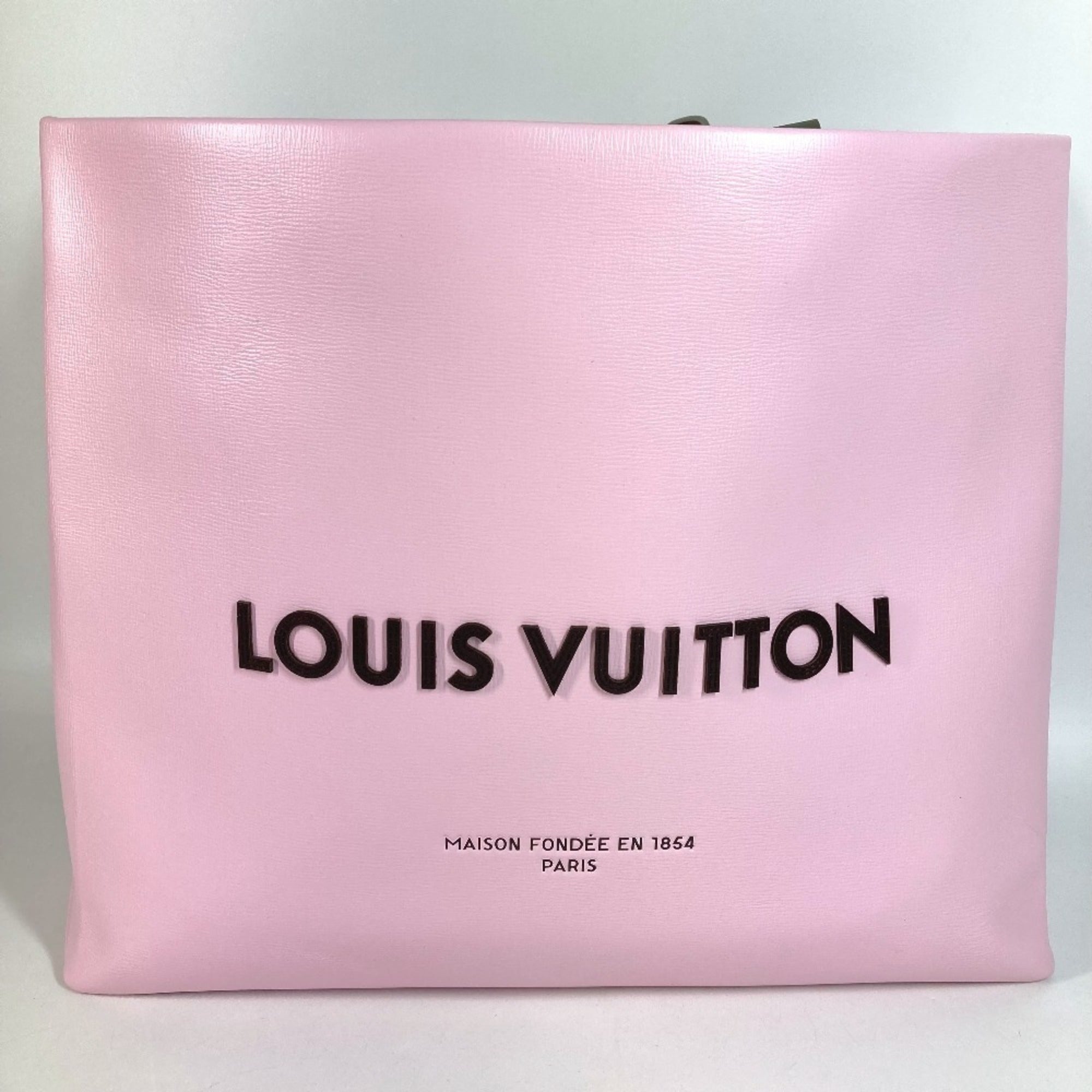 Louis Vuitton Pink Leather Shopping Bag Shoulder Bag Tote Bag (Pre-Owned)