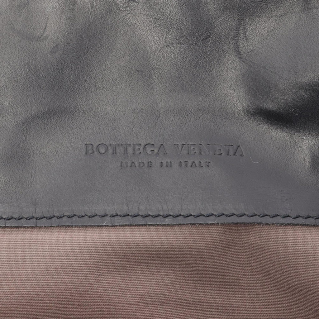 Bottega Veneta Black Leather Handbag Tote Bag (Pre-Owned)